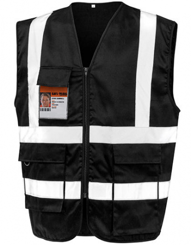 Heavy Duty Polycotton Security Vest - RT477 - Result Safe-Guard