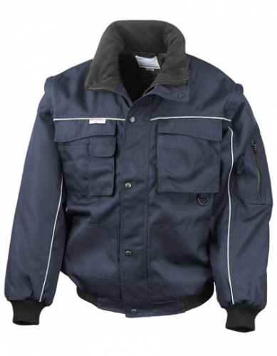 Zip Sleeve Heavy Duty Jacket - RT71 - Result WORK-GUARD