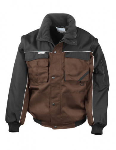 Zip Sleeve Heavy Duty Jacket - RT71 - Result WORK-GUARD