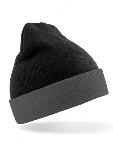 Recycled Black Compass Beanie - RT930 - Result Genuine Recycled