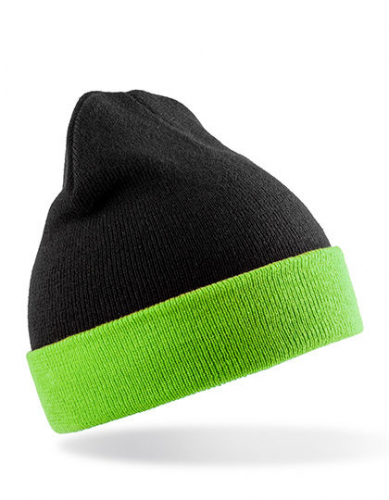 Recycled Black Compass Beanie - RT930 - Result Genuine Recycled