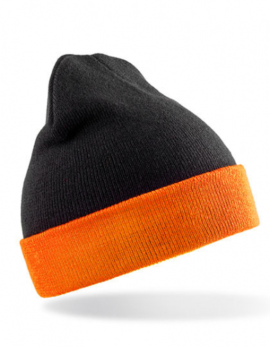 Recycled Black Compass Beanie - RT930 - Result Genuine Recycled