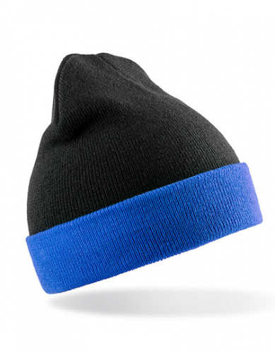 Recycled Black Compass Beanie - RT930 - Result Genuine Recycled