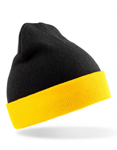 Recycled Black Compass Beanie - RT930 - Result Genuine Recycled