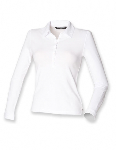 Women´s Long Sleeved Stretch Polo - SF44 - SF Women