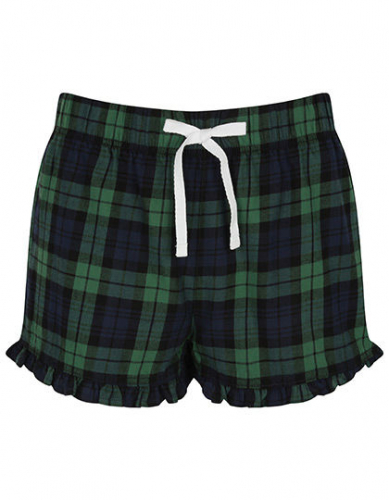 Women´s Tartan Frill Lounge Shorts - SF82 - SF Women