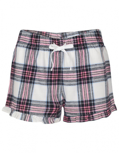 Women´s Tartan Frill Lounge Shorts - SF82 - SF Women