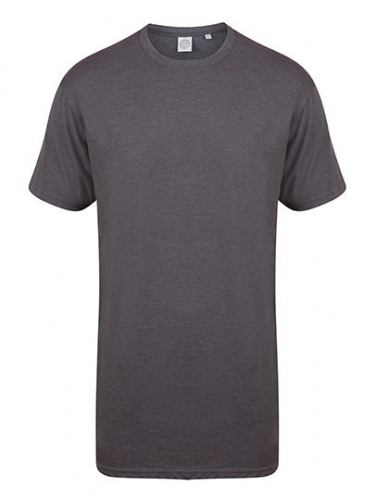Men´s Longline T-Shirt With Dipped Hem - SFM258 - SF Men
