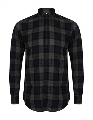 Men´s Brushed Check Casual Shirt - SFM560 - SF Men