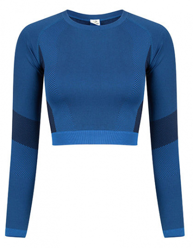 Ladies´ Seamless Panelled Long Sleeve Crop Top - TL352 - Tombo