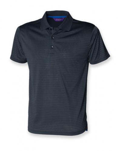 Coolplus® Textured Stripe Polo Shirt - W473 - Henbury