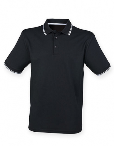 Men´s Coolplus® Short Sleeved Tipped Polo Shirt - W482 - Henbury