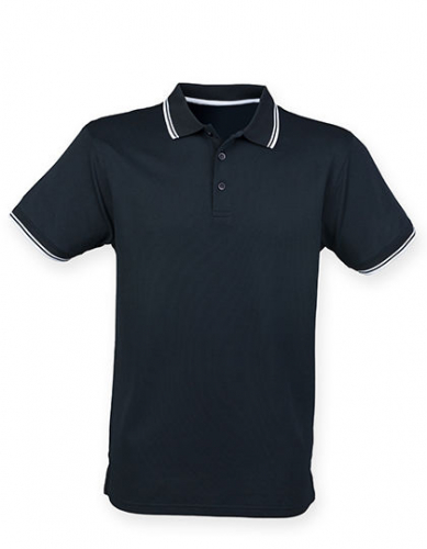 Men´s Coolplus® Short Sleeved Tipped Polo Shirt - W482 - Henbury