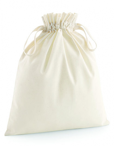 Organic Cotton Draw Cord Bag - WM118 - Westford Mill
