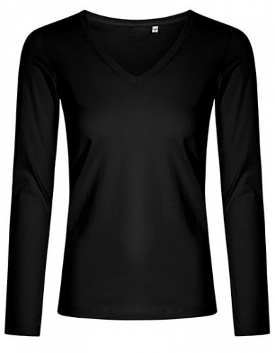 Women´s V-Neck T-Shirt Long Sleeve - XO1560 - X.O by Promodoro
