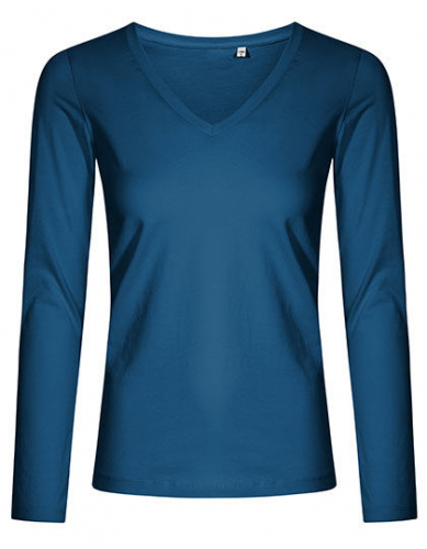 Women´s V-Neck T-Shirt Long Sleeve - XO1560 - X.O by Promodoro