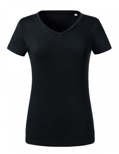 Ladies´ Pure Organic V-Neck Tee - Z103F - Russell Pure Organic