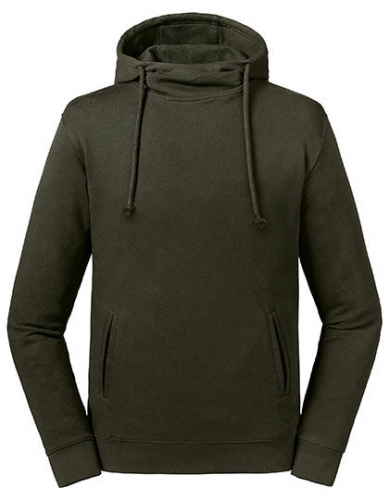 Pure Organic High Collar Hooded Sweat - Z209M - Russell Pure Organic