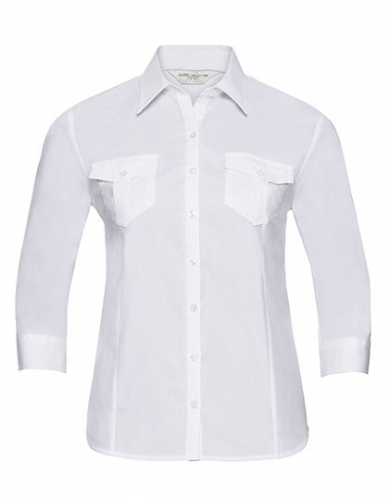 Ladies´ Roll 3/4 Sleeve Fitted Twill Shirt - Z918F - Russell Collection