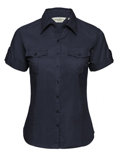 Ladies´ Roll Short Sleeve Fitted Twill Shirt - Z919F - Russell Collection