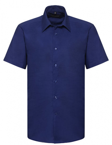 Men´s Short Sleeve Tailored Oxford Shirt - Z923 - Russell Collection