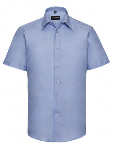Men´s Short Sleeve Tailored Oxford Shirt - Z923 - Russell Collection
