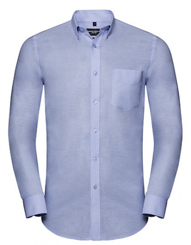 Men´s Long Sleeve Tailored Button-Down Oxford Shirt - Z928 - Russell Collection