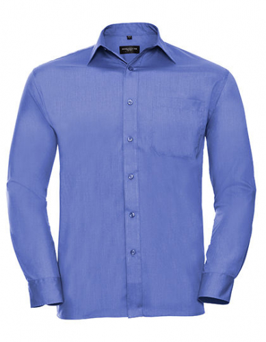 Men´s Long Sleeve Classic Polycotton Poplin Shirt - Z934 - Russell Collection