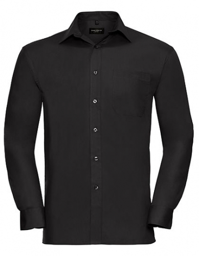 Men´s Long Sleeve Classic Pure Cotton Poplin Shirt - Z936 - Russell Collection