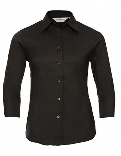 Ladies´ 3/4 Sleeve Fitted Stretch Shirt - Z946F - Russell Collection