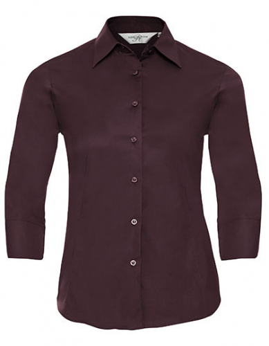 Ladies´ 3/4 Sleeve Fitted Stretch Shirt - Z946F - Russell Collection