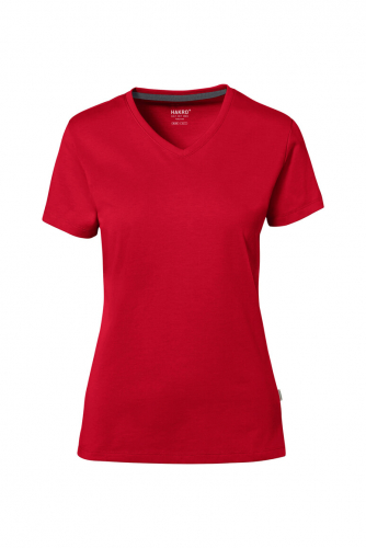 HAKRO Cotton Tec® Damen V-Shirt  -  0169