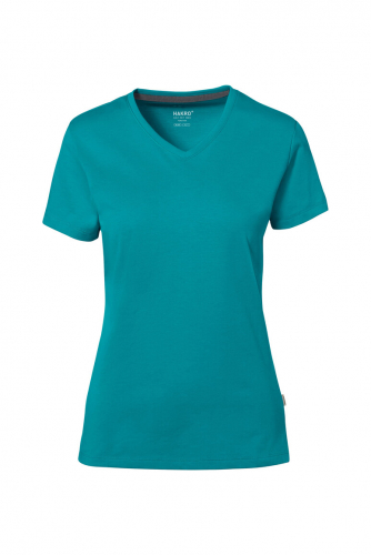 HAKRO Cotton Tec® Damen V-Shirt  -  0169