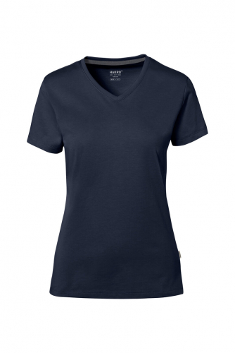 HAKRO Cotton Tec® Damen V-Shirt  -  0169