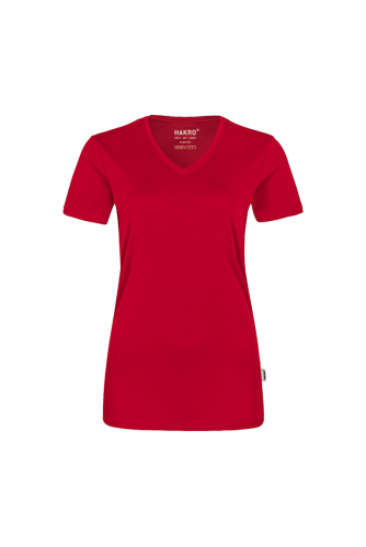 HAKRO Damen V-Shirt COOLMAX®  -  0187